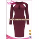 Women's Plus Size Sexy Bodycon Dress Party Cocktail Midi Dress Clubwear