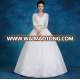 woman's half sleeve v collar floor-length dress wedding dress 2018